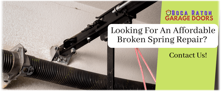 Broken Garage Door Spring Repair Boca Raton FL